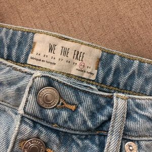 Free people denim skirt